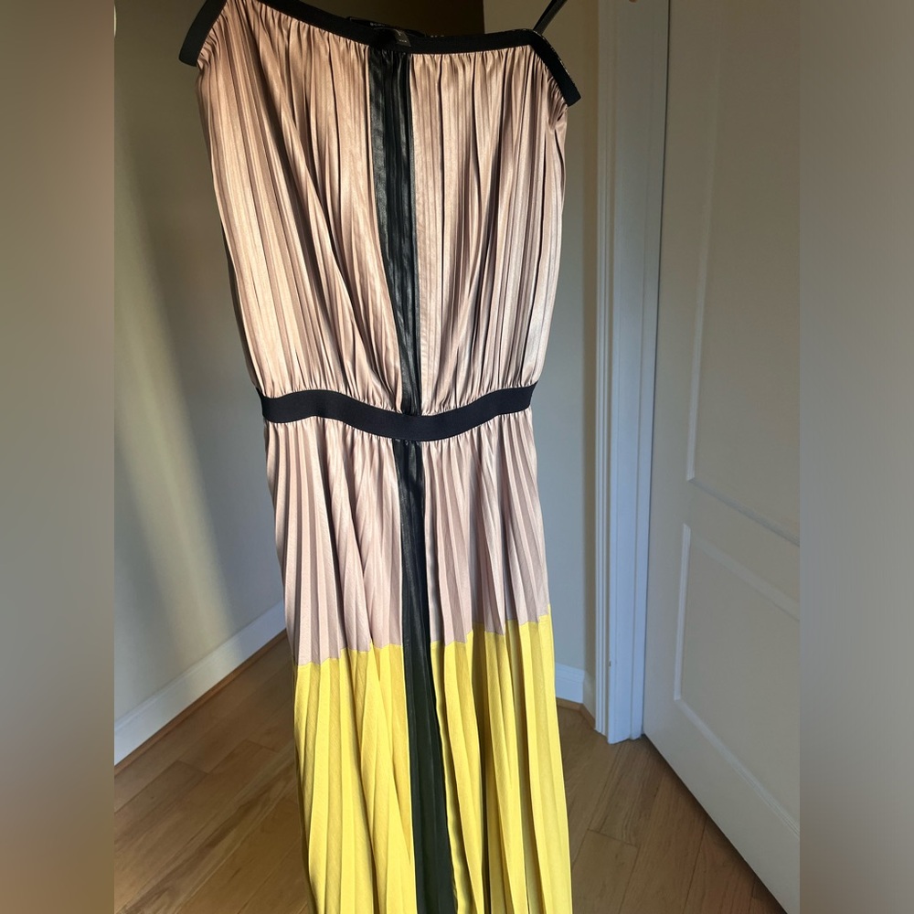 BCBG MaxAzria LILYAN Colorblock
maxi pleated dress - Picture 11 of 11